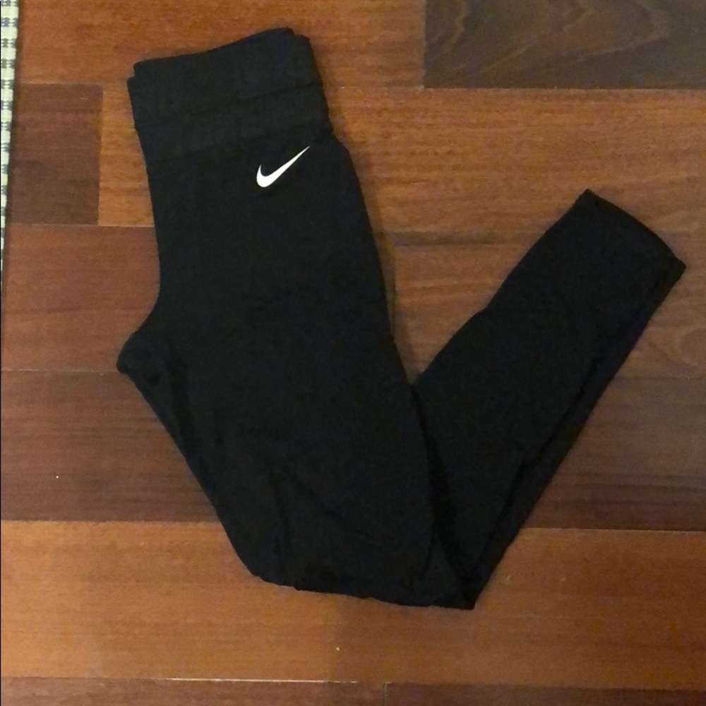 Nike pro fleece lined long running tights